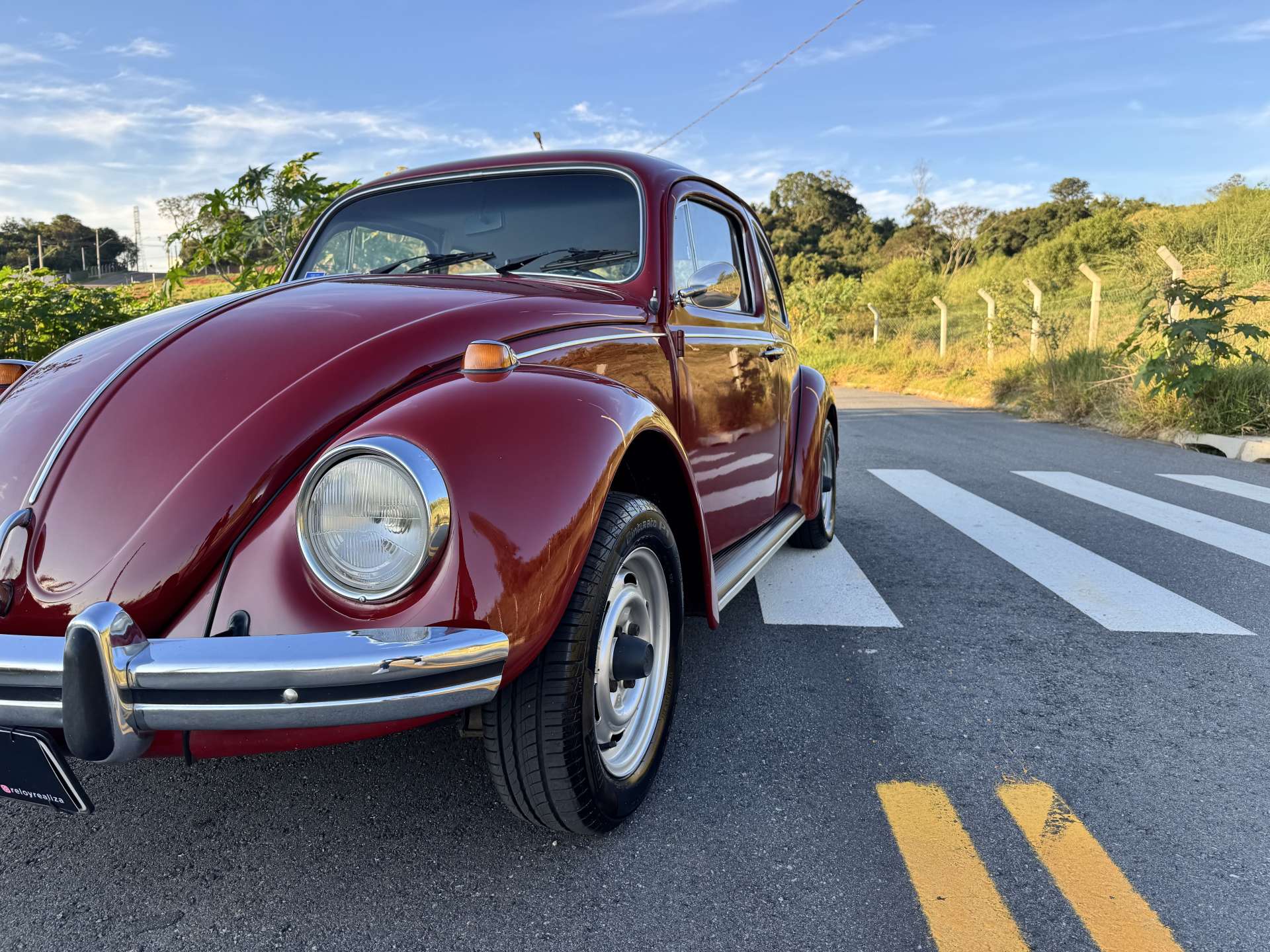 VW Fusca 1600 1976 Vermelho Málaga