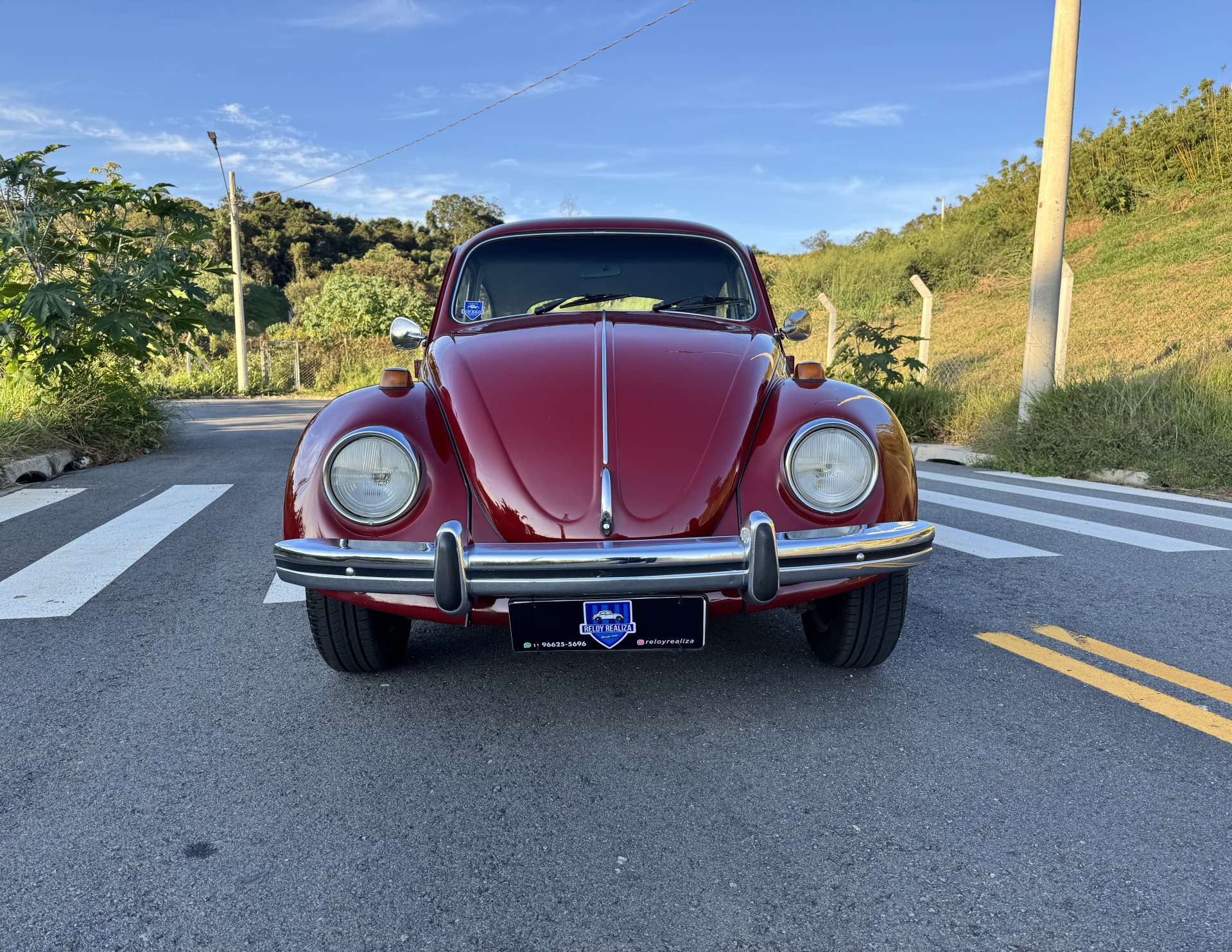 VW Fusca 1600 1976 Vermelho Málaga