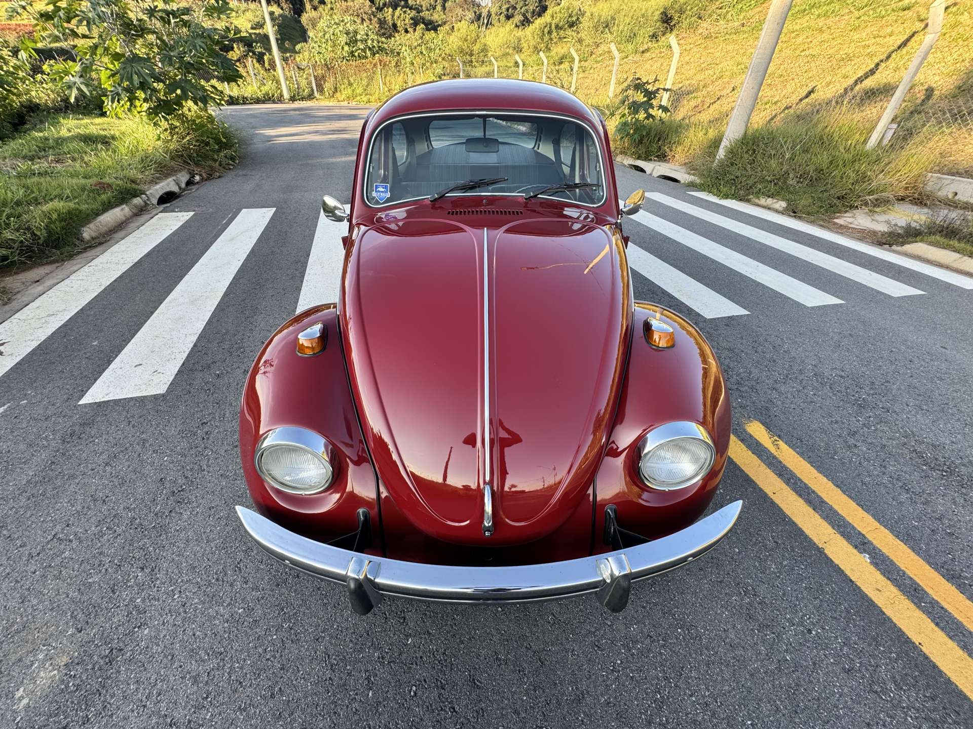 VW Fusca 1600 1976 Vermelho Málaga