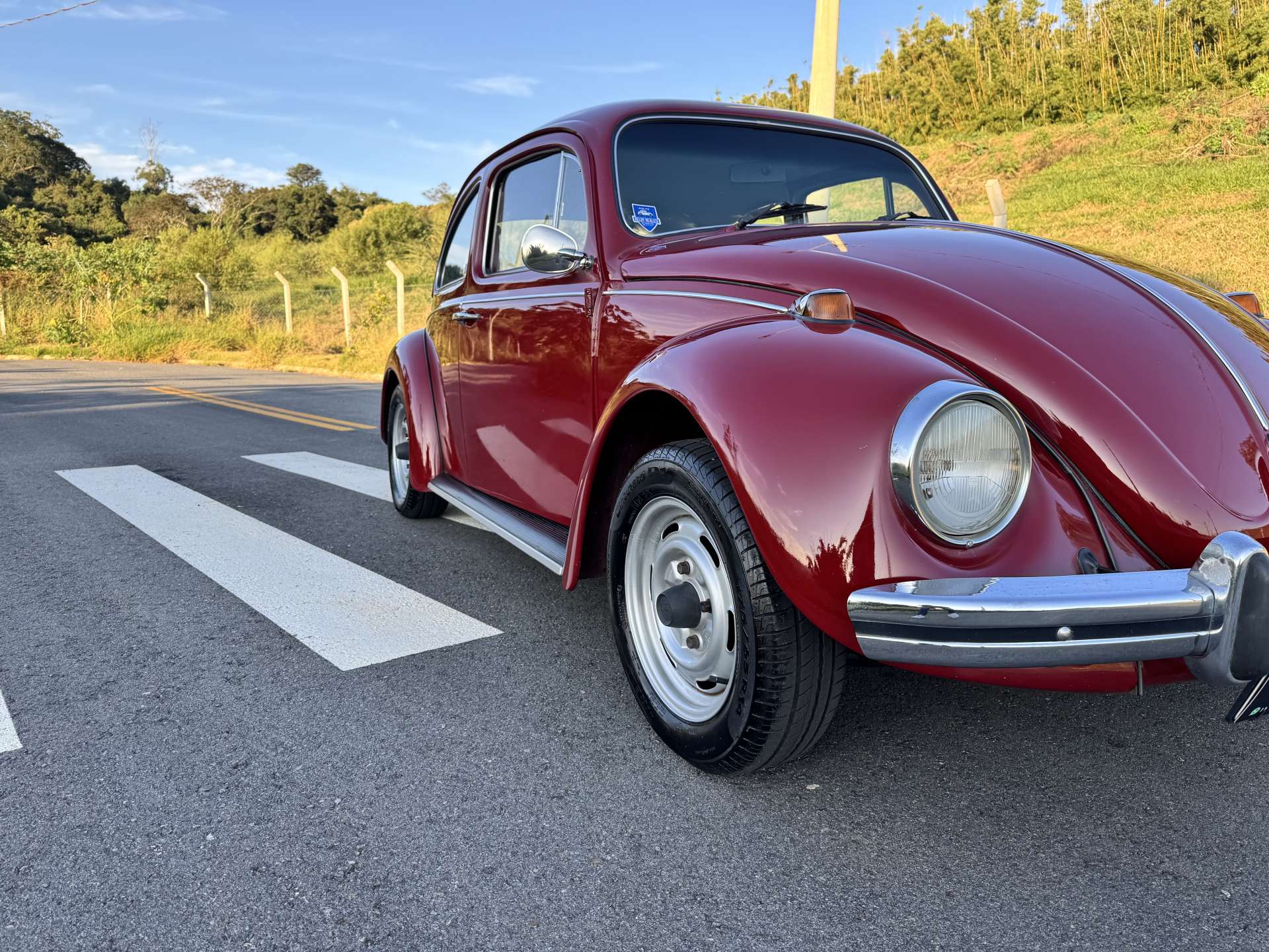 VW Fusca 1600 1976 Vermelho Málaga