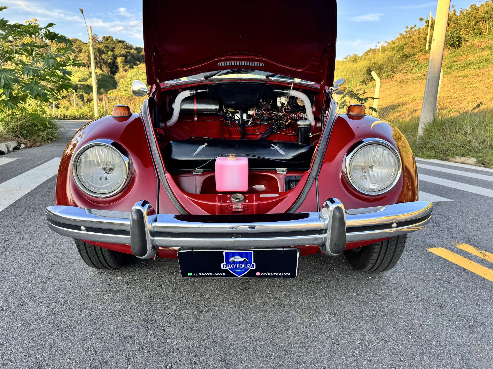 VW Fusca 1600 1976 Vermelho Málaga