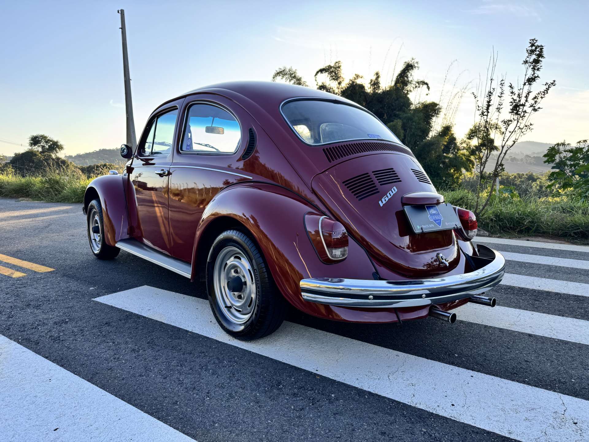 VW Fusca 1600 1976 Vermelho Málaga