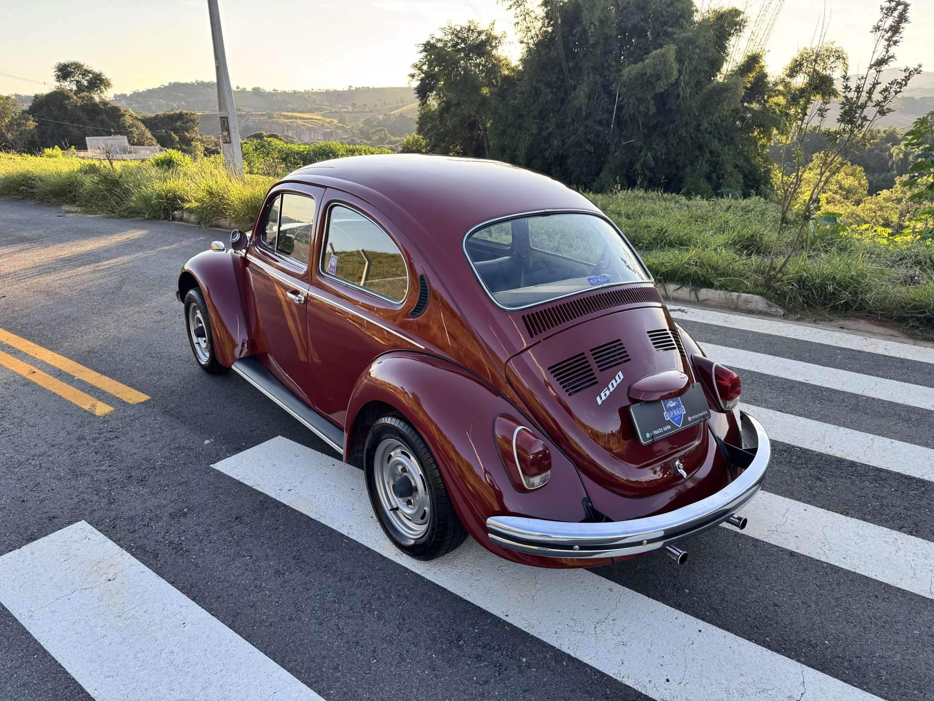 VW Fusca 1600 1976 Vermelho Málaga