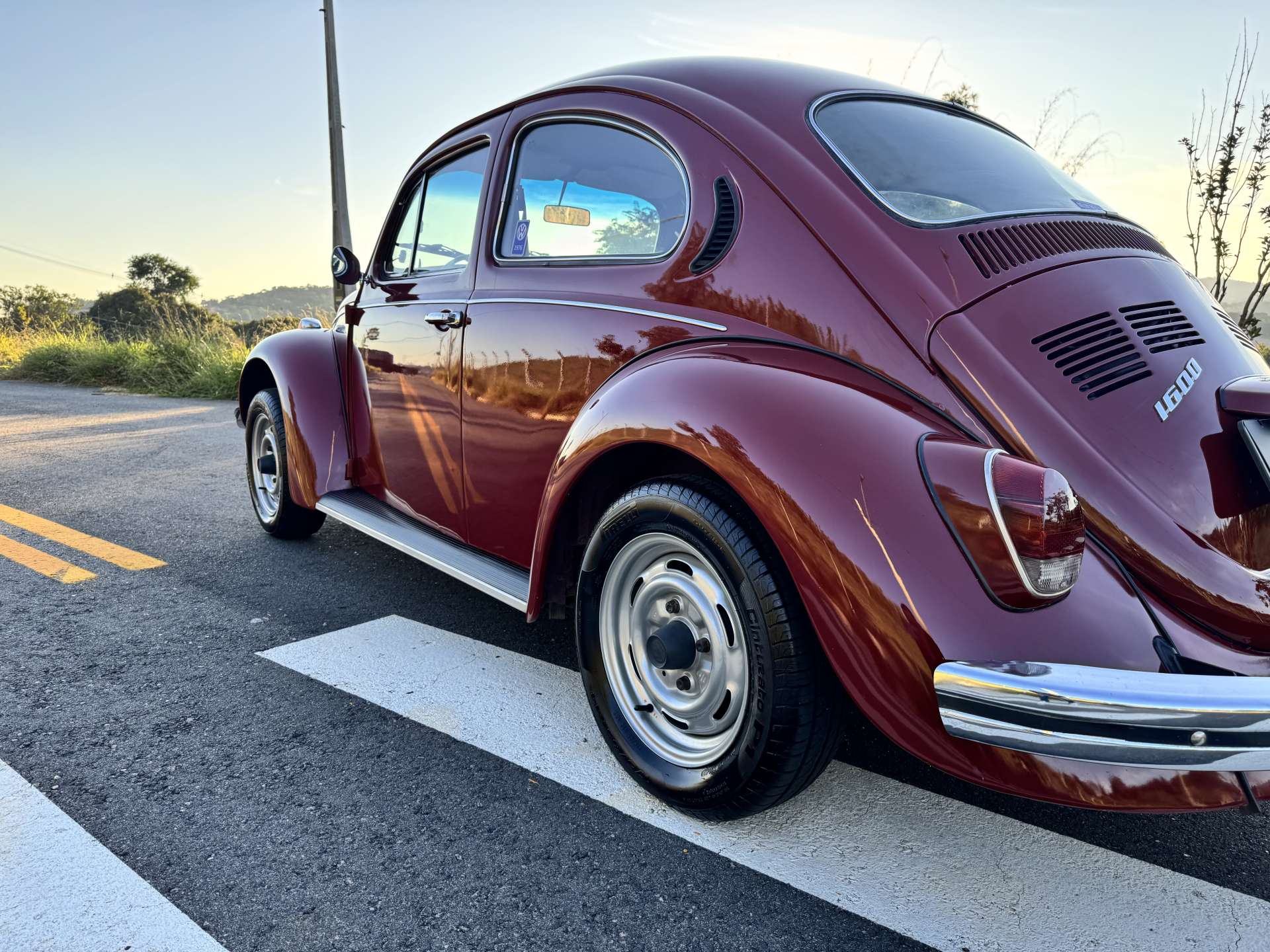 VW Fusca 1600 1976 Vermelho Málaga