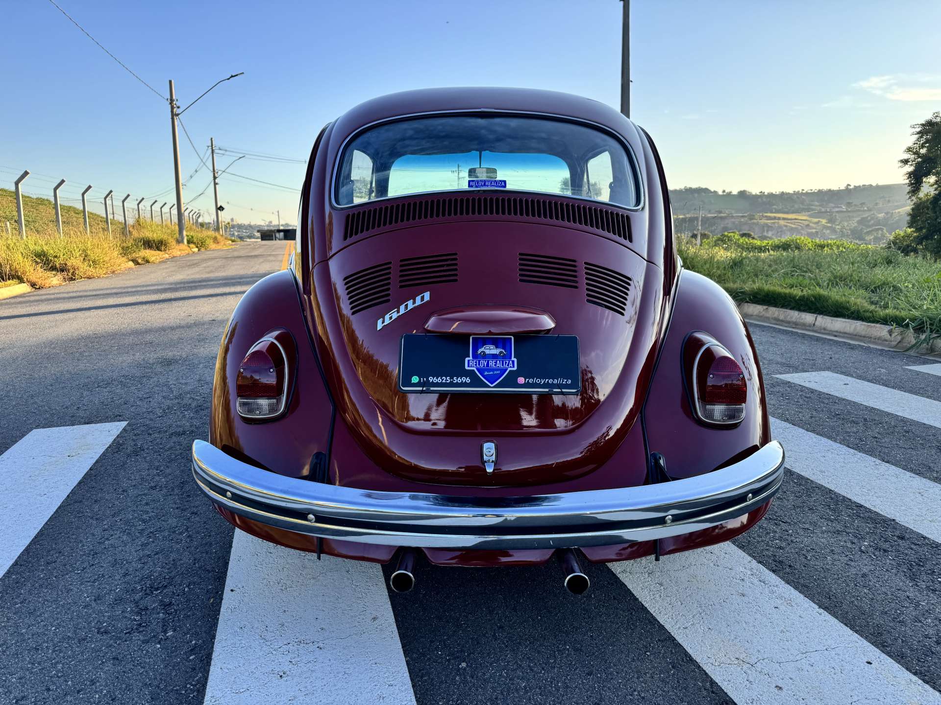 VW Fusca 1600 1976 Vermelho Málaga