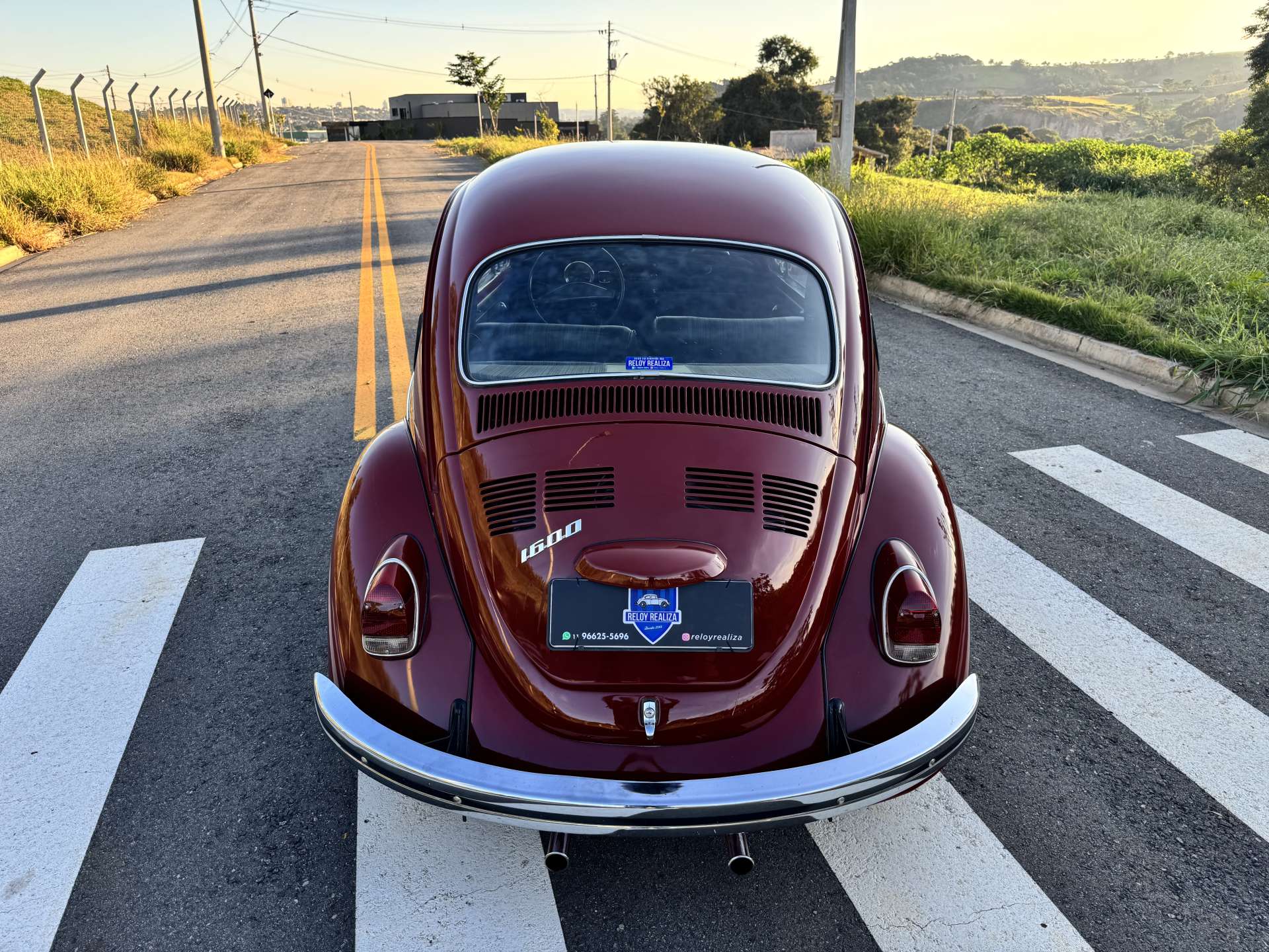 VW Fusca 1600 1976 Vermelho Málaga