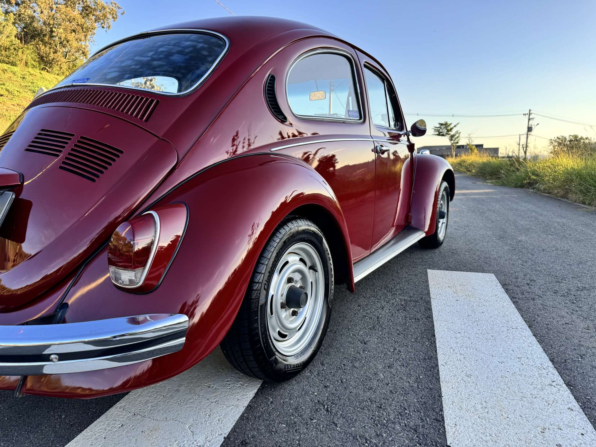 VW Fusca 1600 1976 Vermelho Málaga