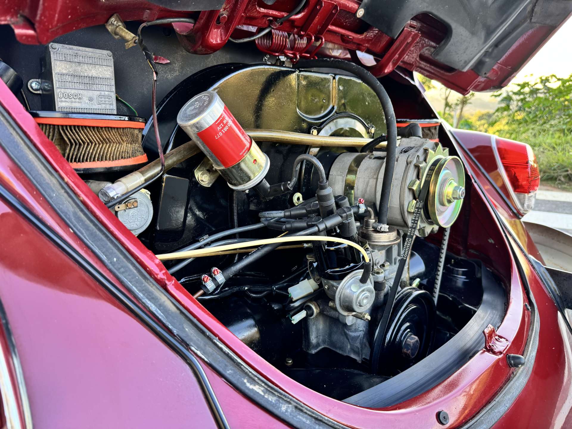 VW Fusca 1600 1976 Vermelho Málaga