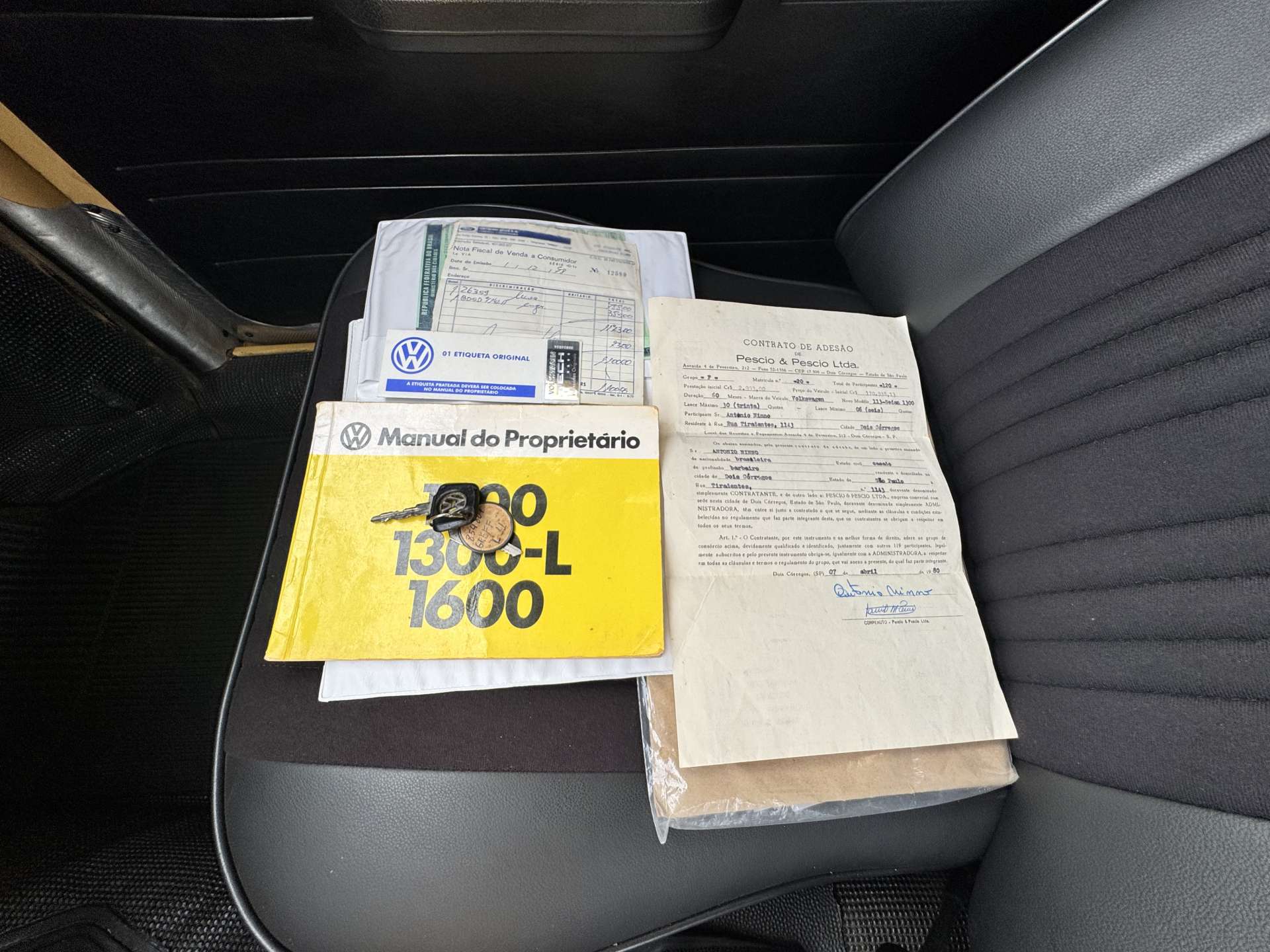 VW Fusca 1300 1978 Bege Jamaica ou 20K