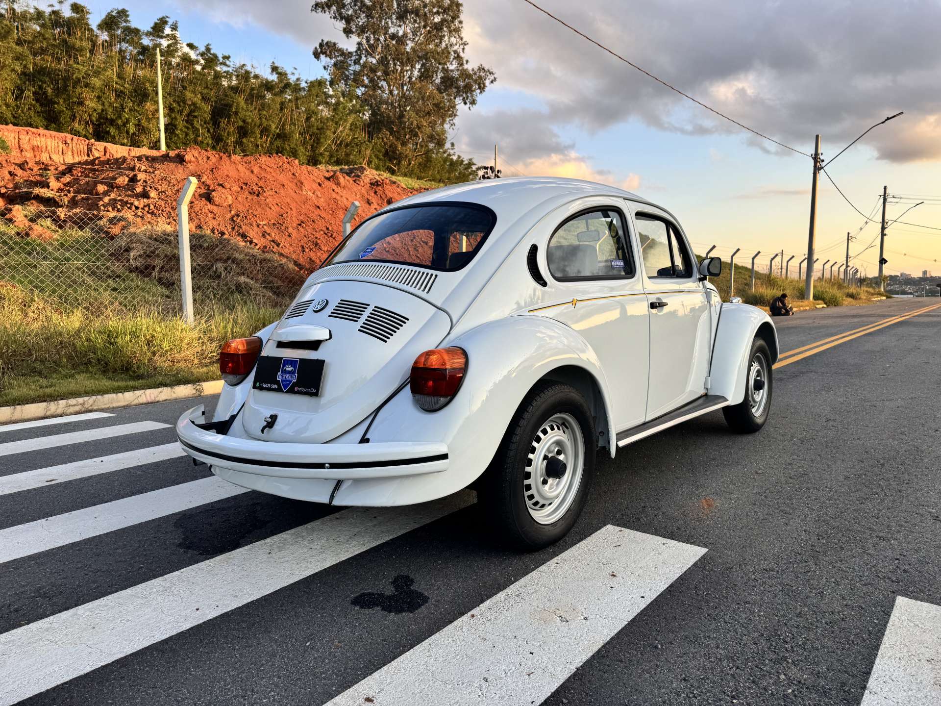 VW Fusca Itamar 1600 1995 Branco Star 