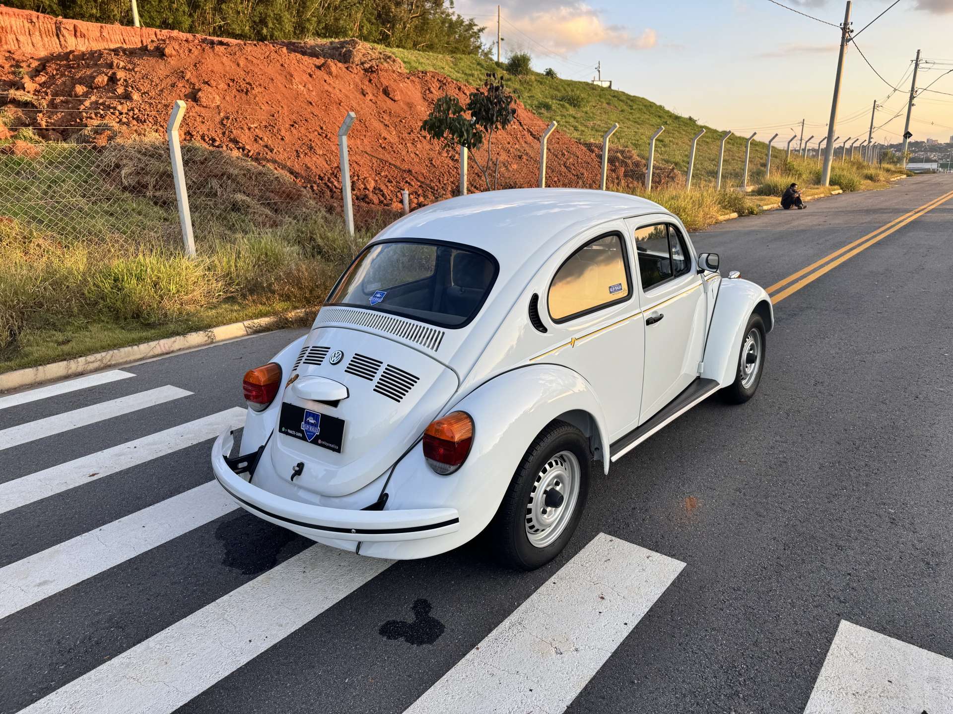 VW Fusca Itamar 1600 1995 Branco Star 