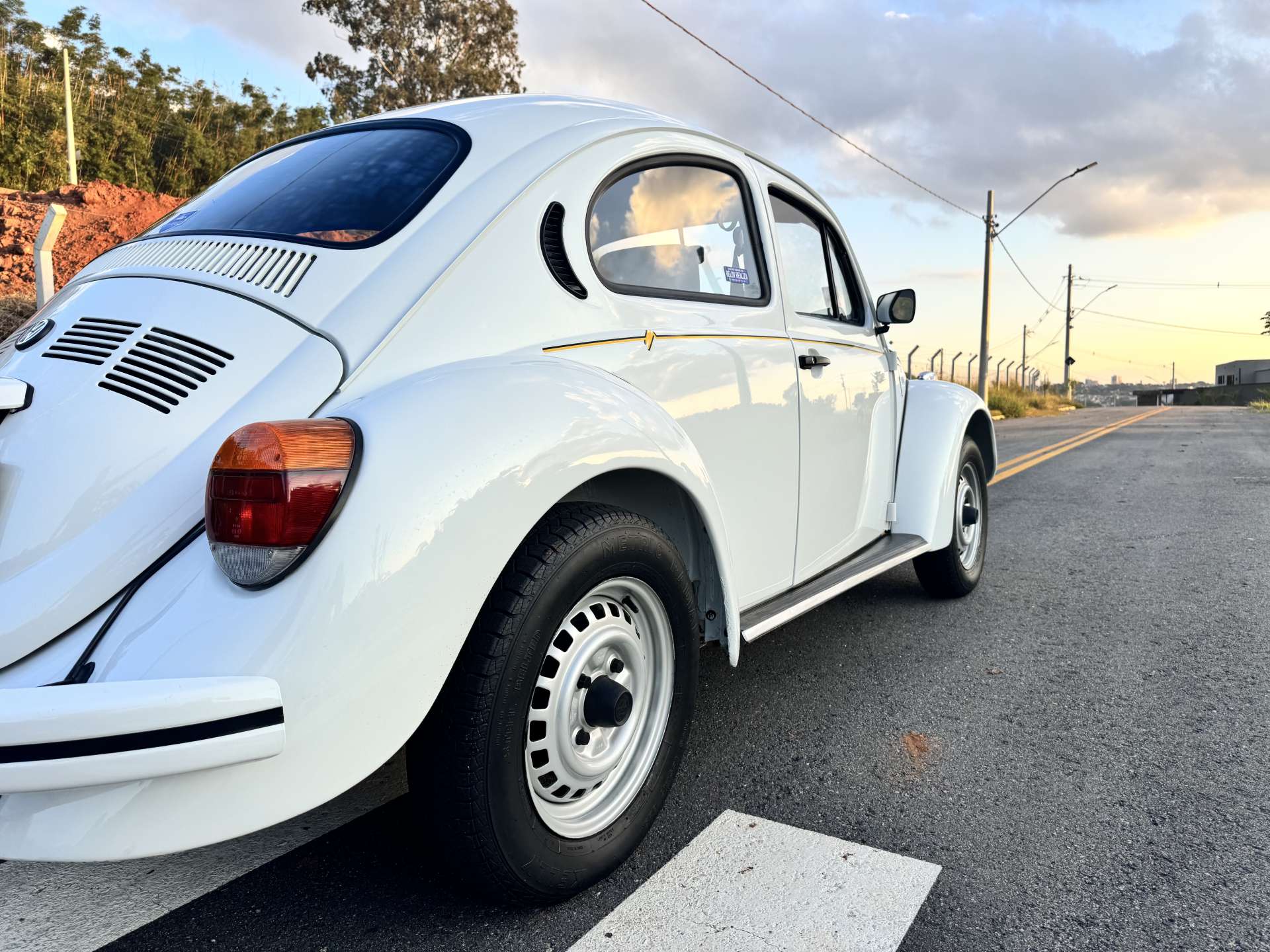 VW Fusca Itamar 1600 1995 Branco Star 