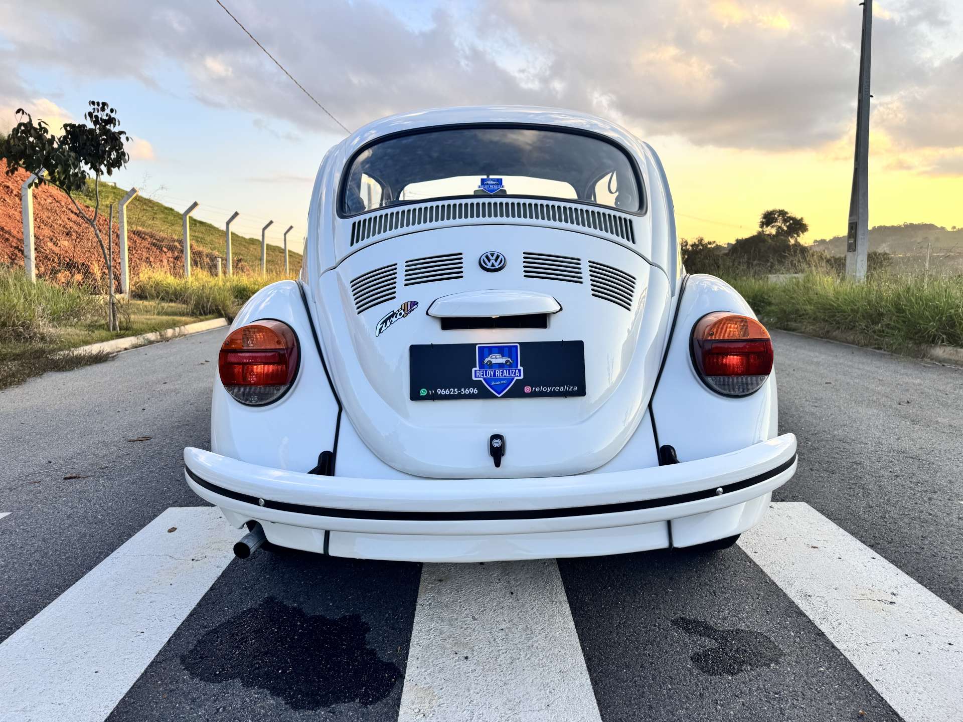 VW Fusca Itamar 1600 1995 Branco Star 