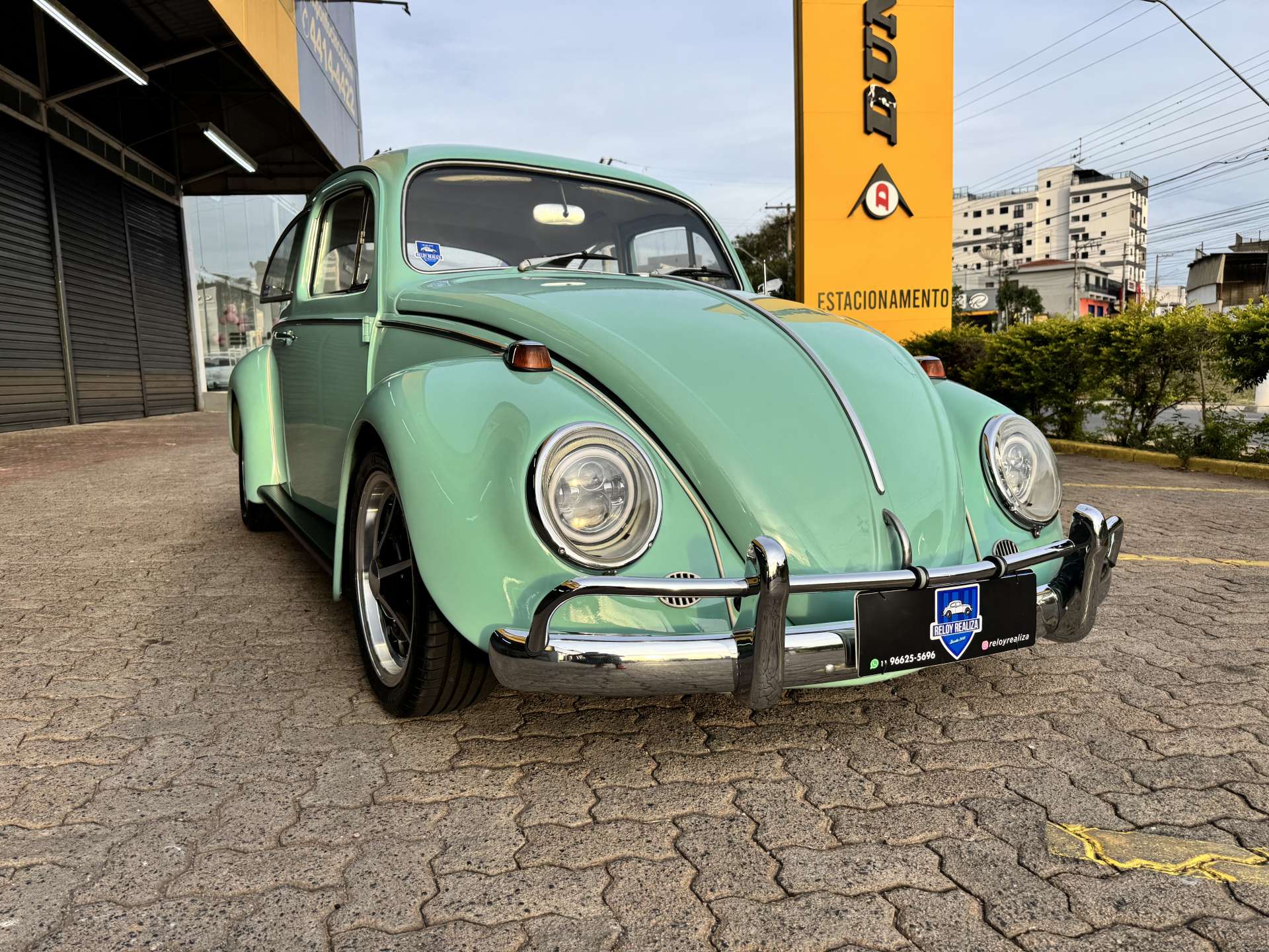 VW Fusca 1300 1969 Azul Pastel
