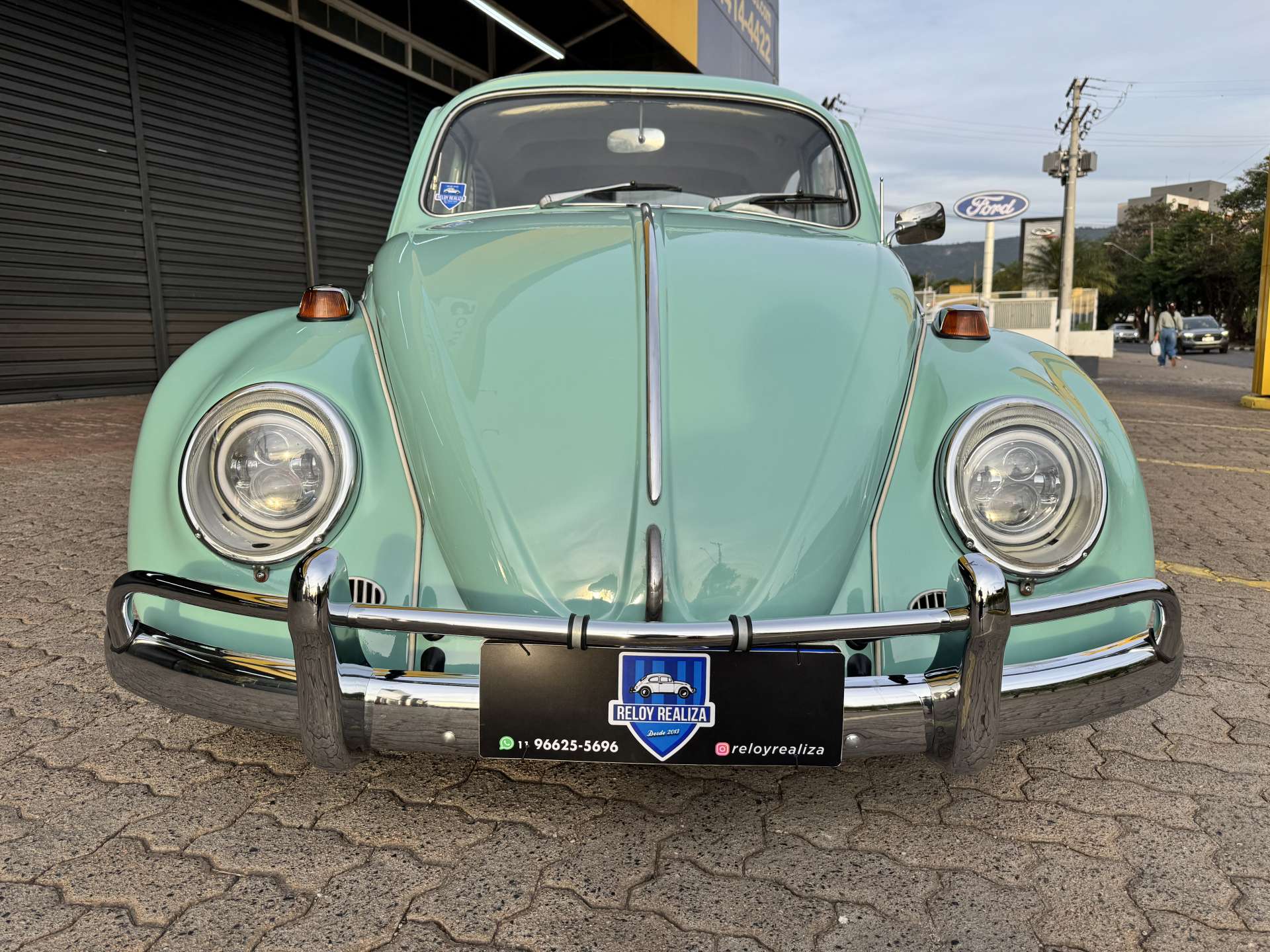 VW Fusca 1300 1969 Azul Pastel