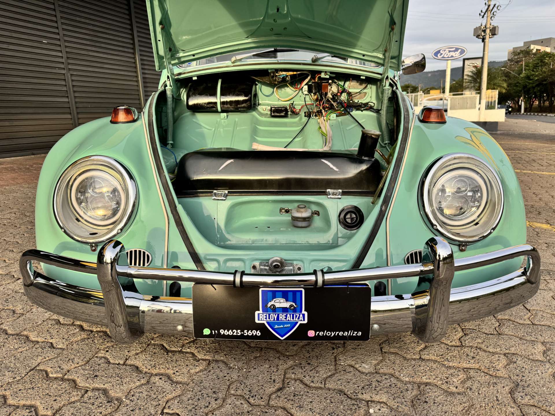 VW Fusca 1300 1969 Azul Pastel