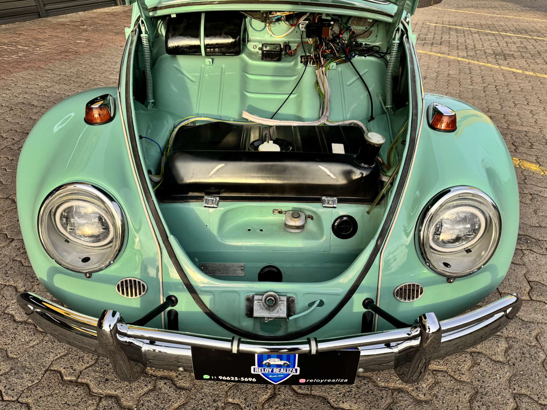 VW Fusca 1300 1969 Azul Pastel