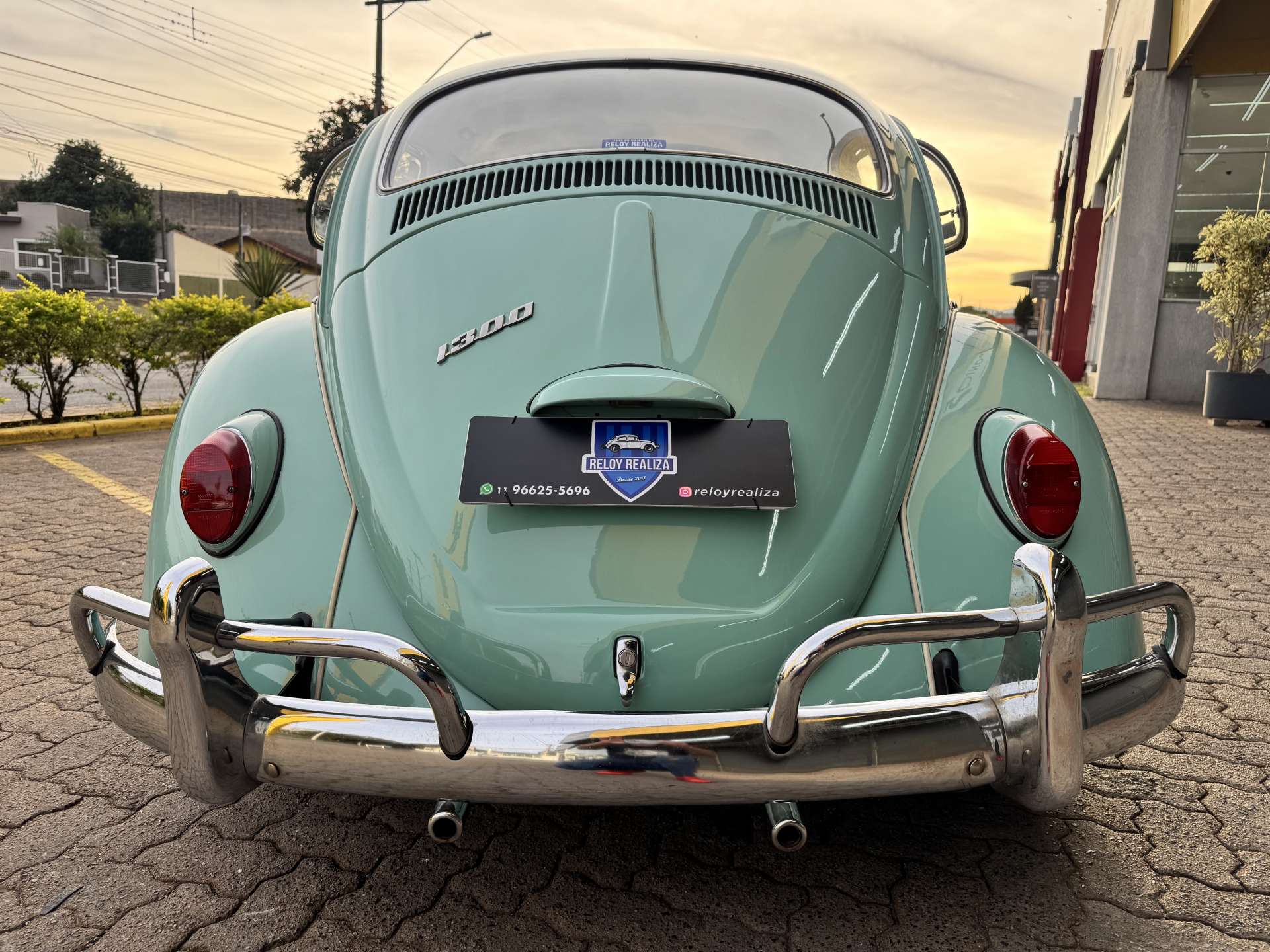 VW Fusca 1300 1969 Azul Pastel