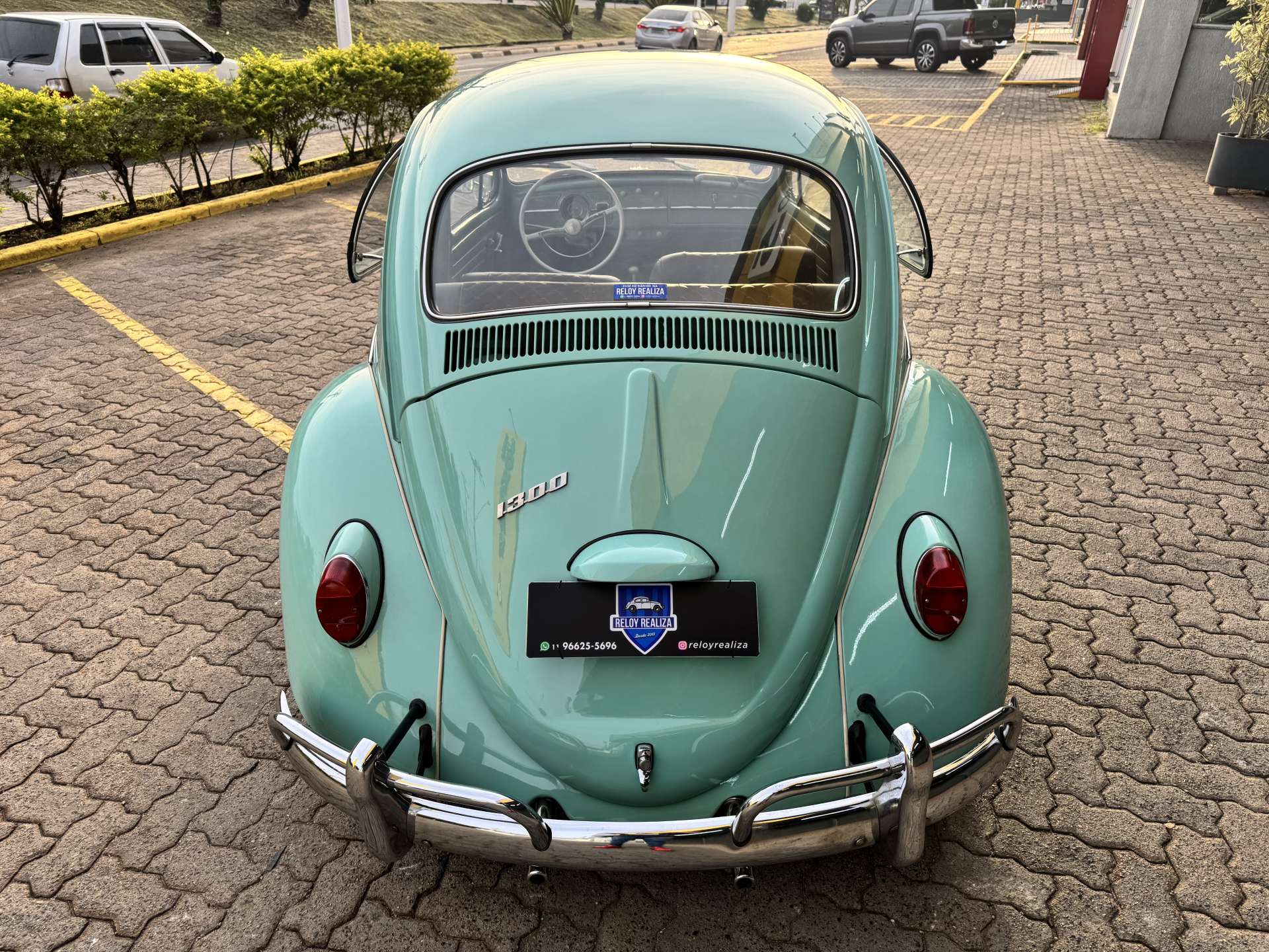 VW Fusca 1300 1969 Azul Pastel