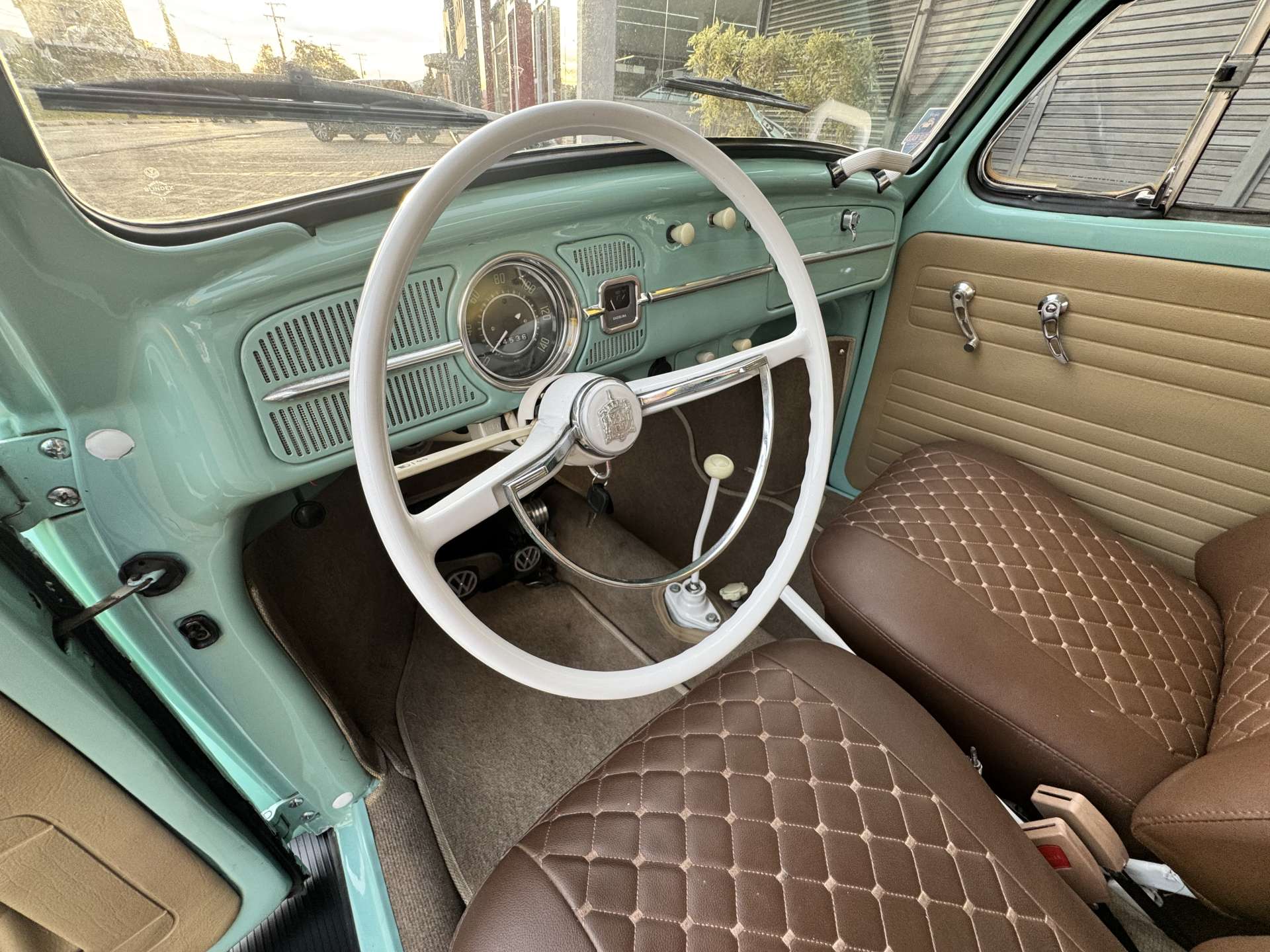 VW Fusca 1300 1969 Azul Pastel