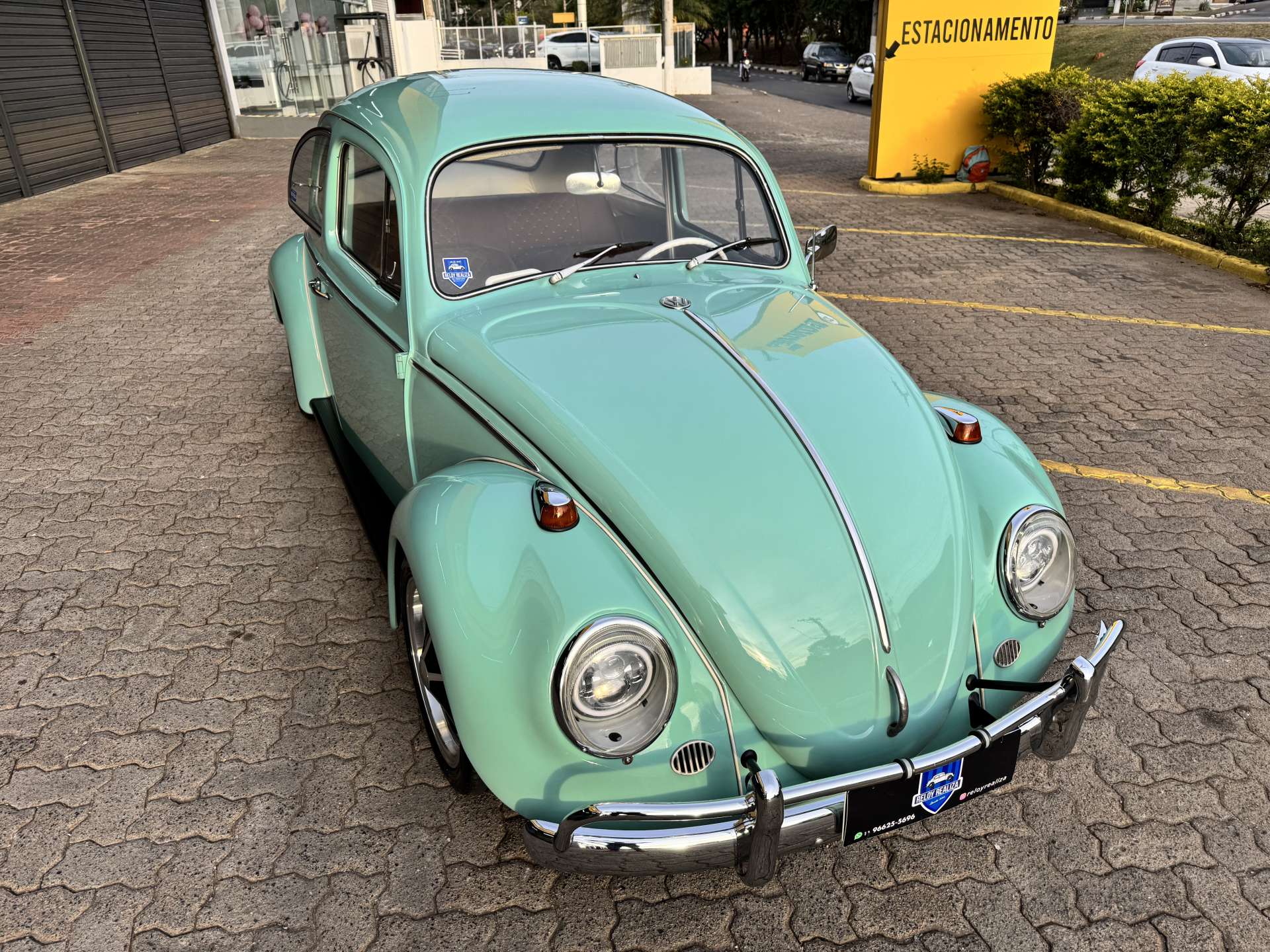 VW Fusca 1300 1969 Azul Pastel