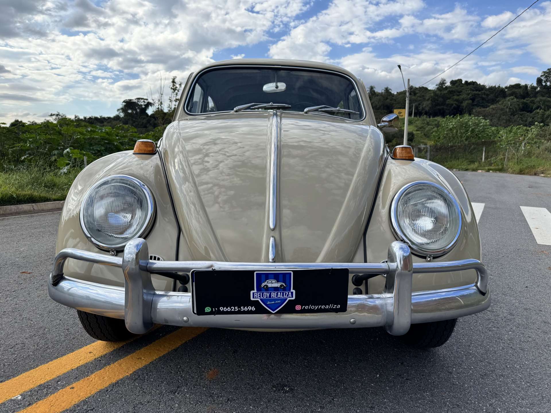 VW FUSCA 1300 1969 Bege Claro