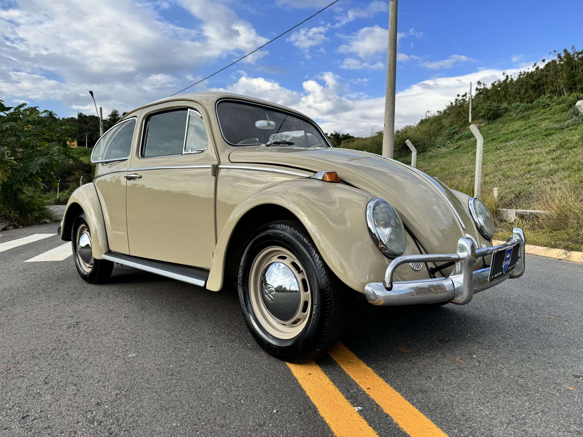 VW FUSCA 1300 1969 Bege Claro
