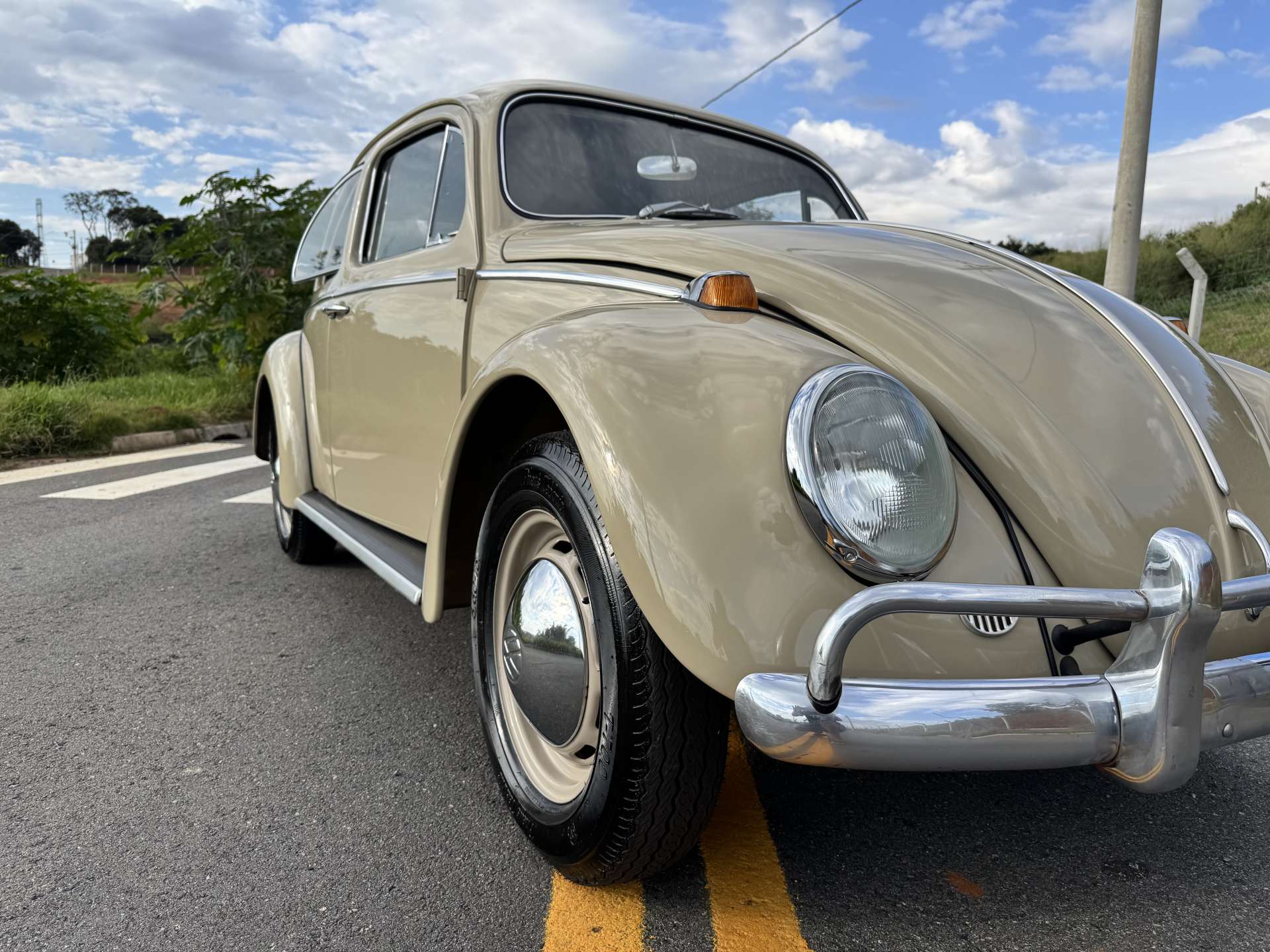 VW FUSCA 1300 1969 Bege Claro