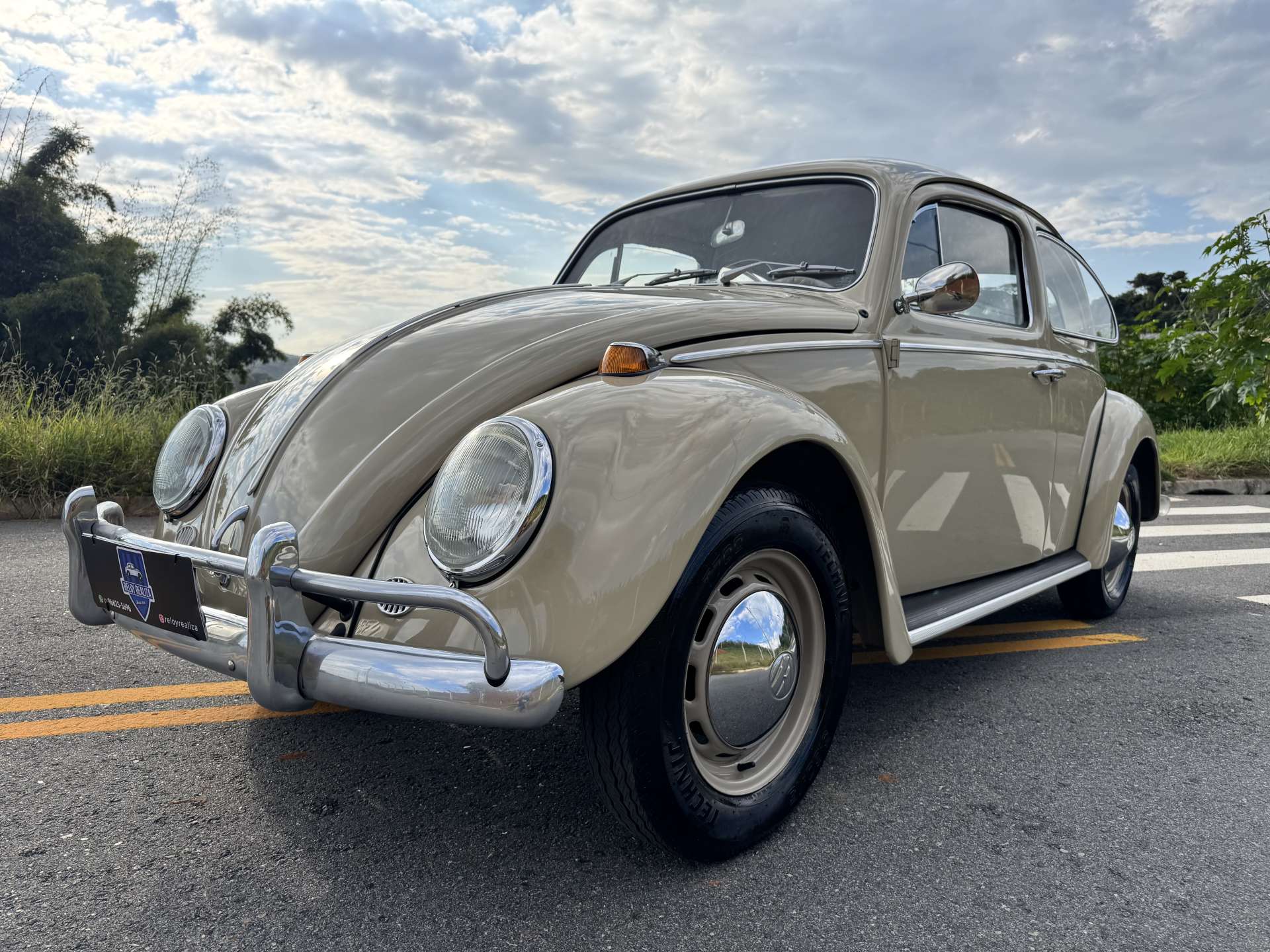 VW FUSCA 1300 1969 Bege Claro