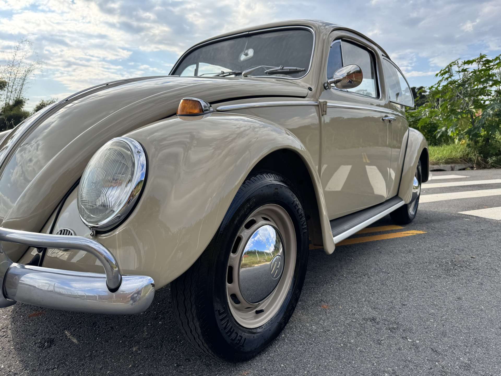VW FUSCA 1300 1969 Bege Claro
