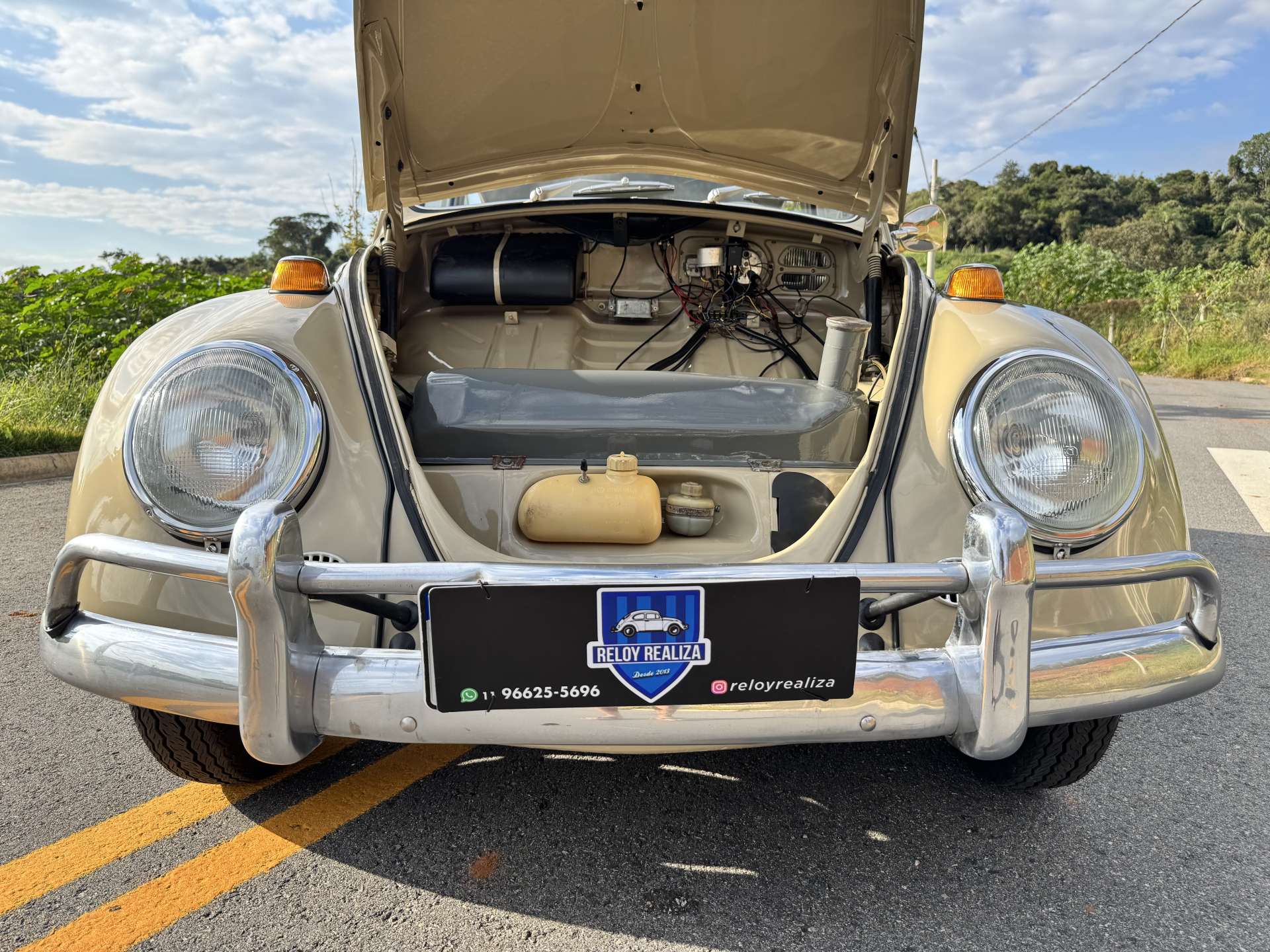 VW FUSCA 1300 1969 Bege Claro