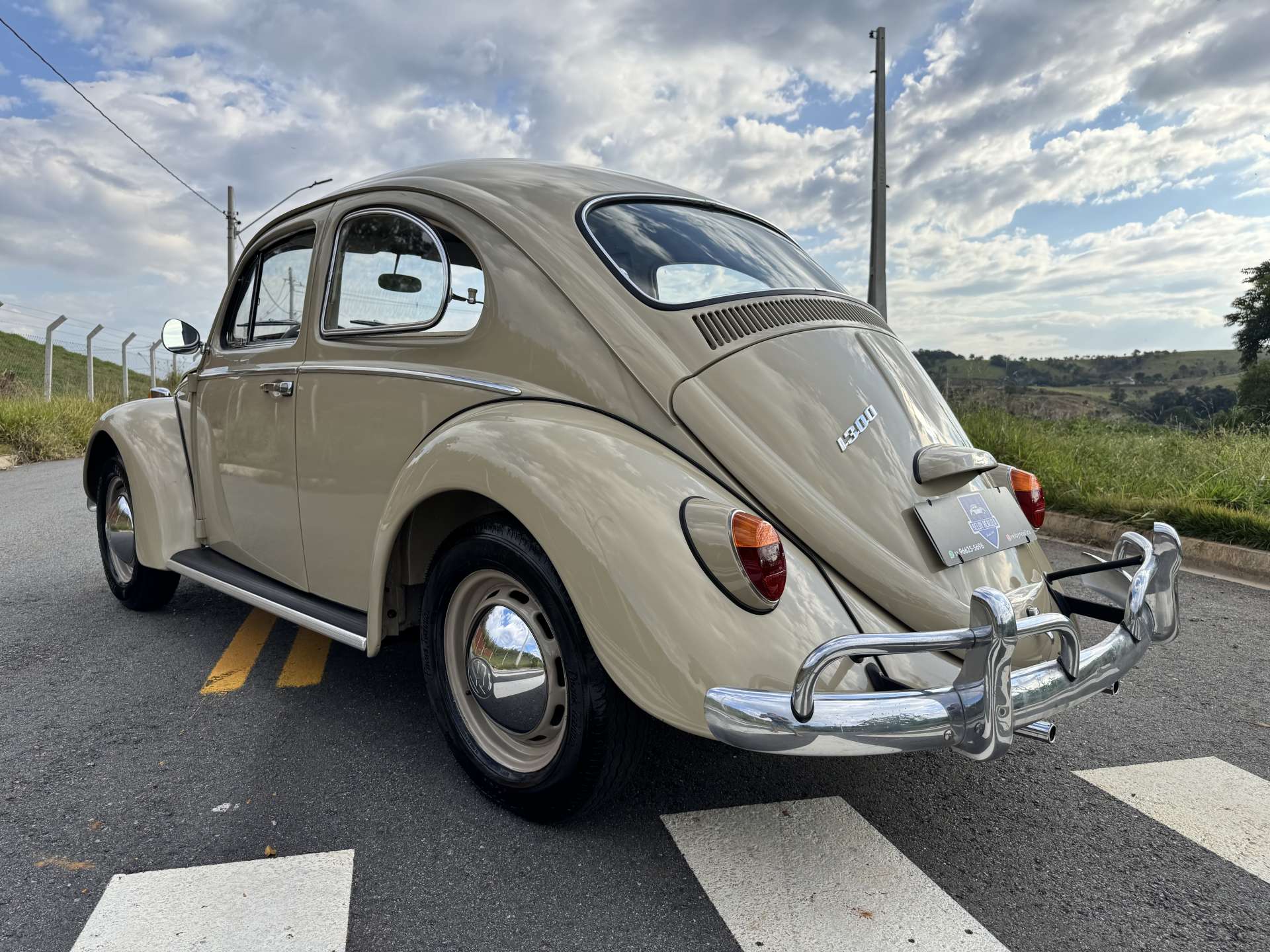 VW FUSCA 1300 1969 Bege Claro