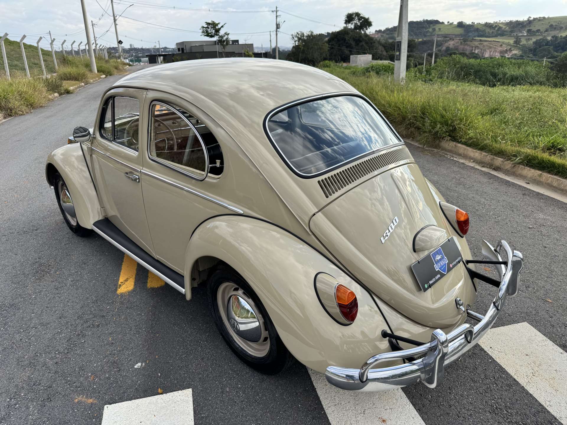 VW FUSCA 1300 1969 Bege Claro
