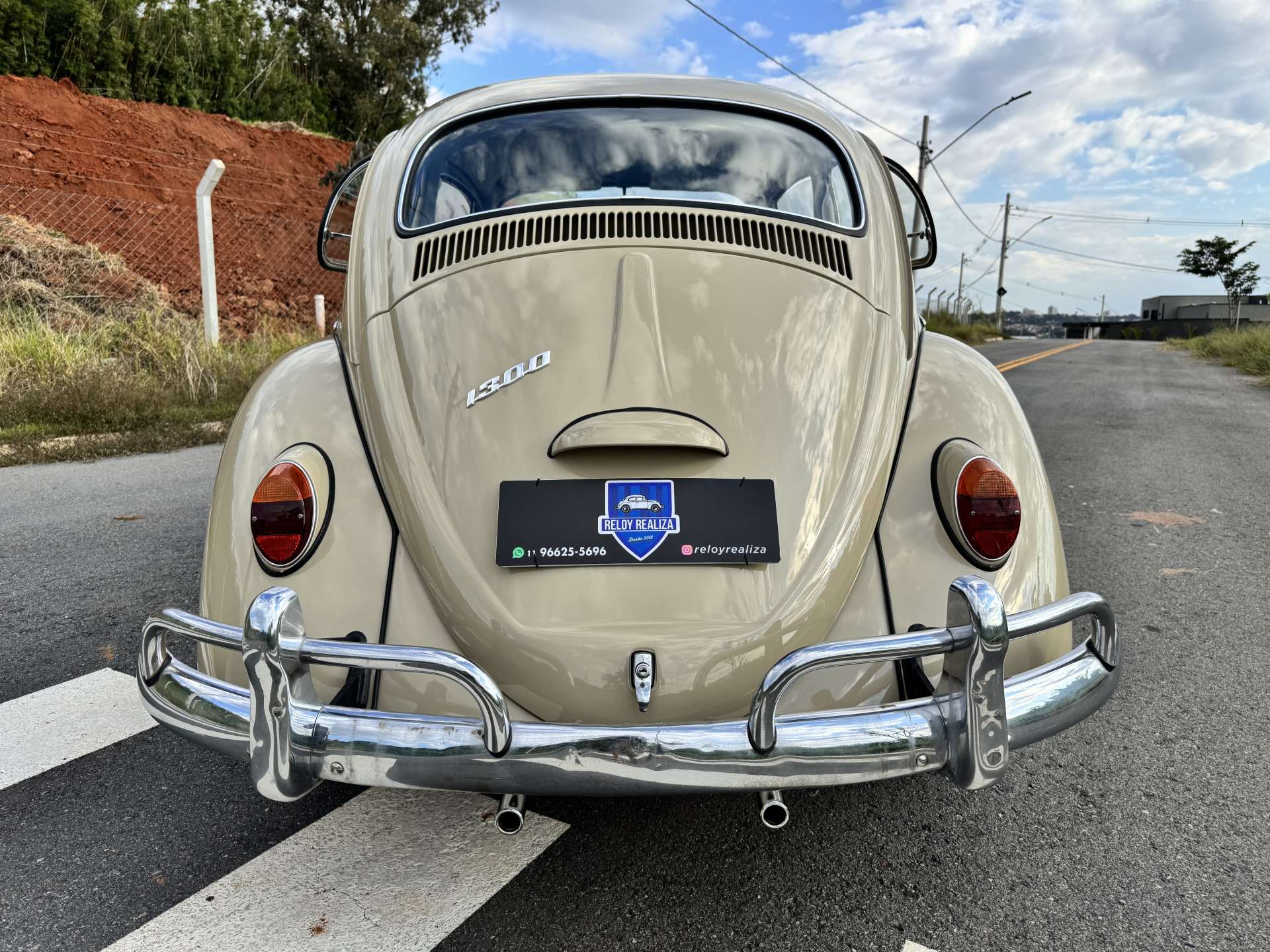 VW FUSCA 1300 1969 Bege Claro