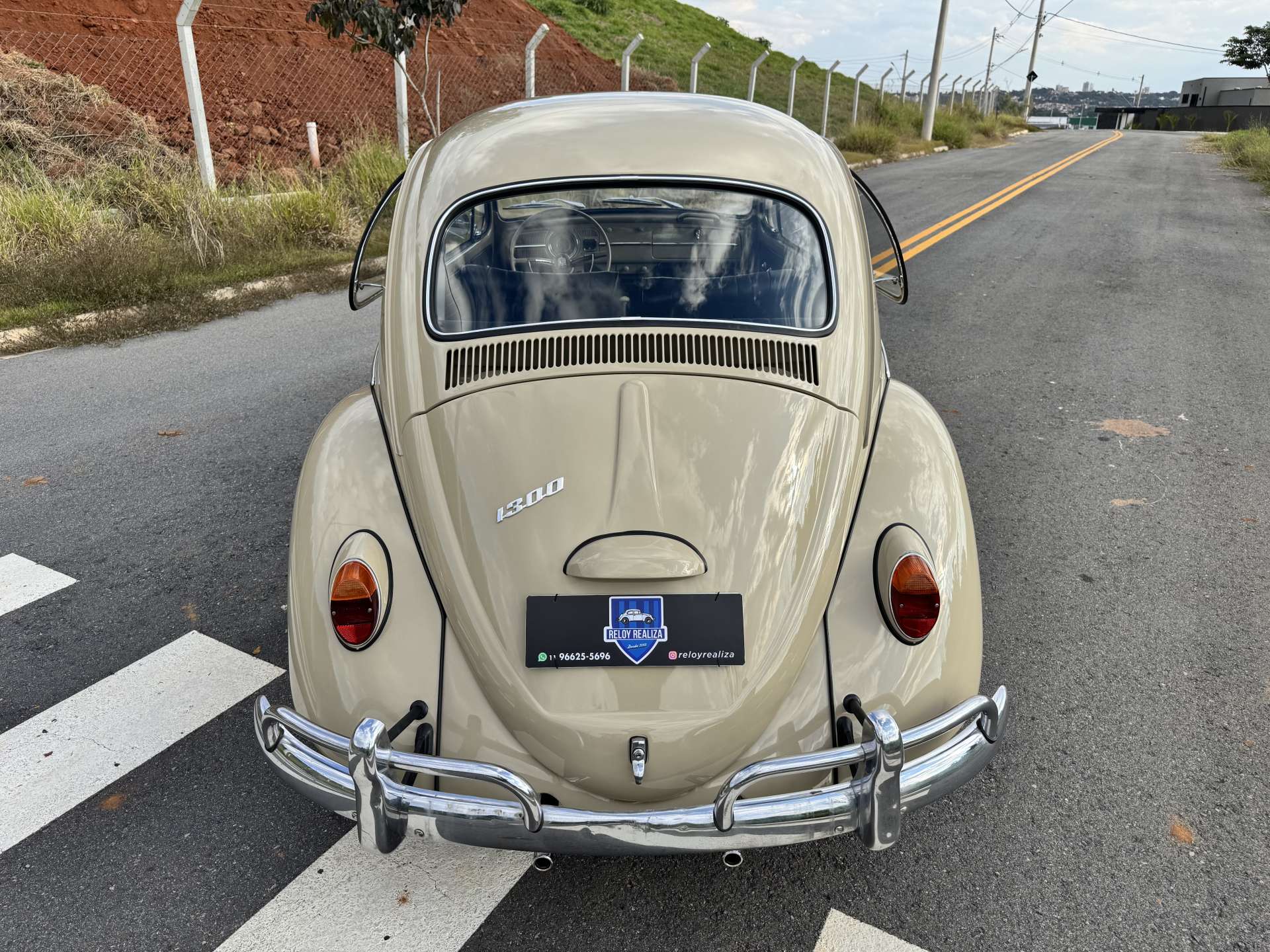 VW FUSCA 1300 1969 Bege Claro