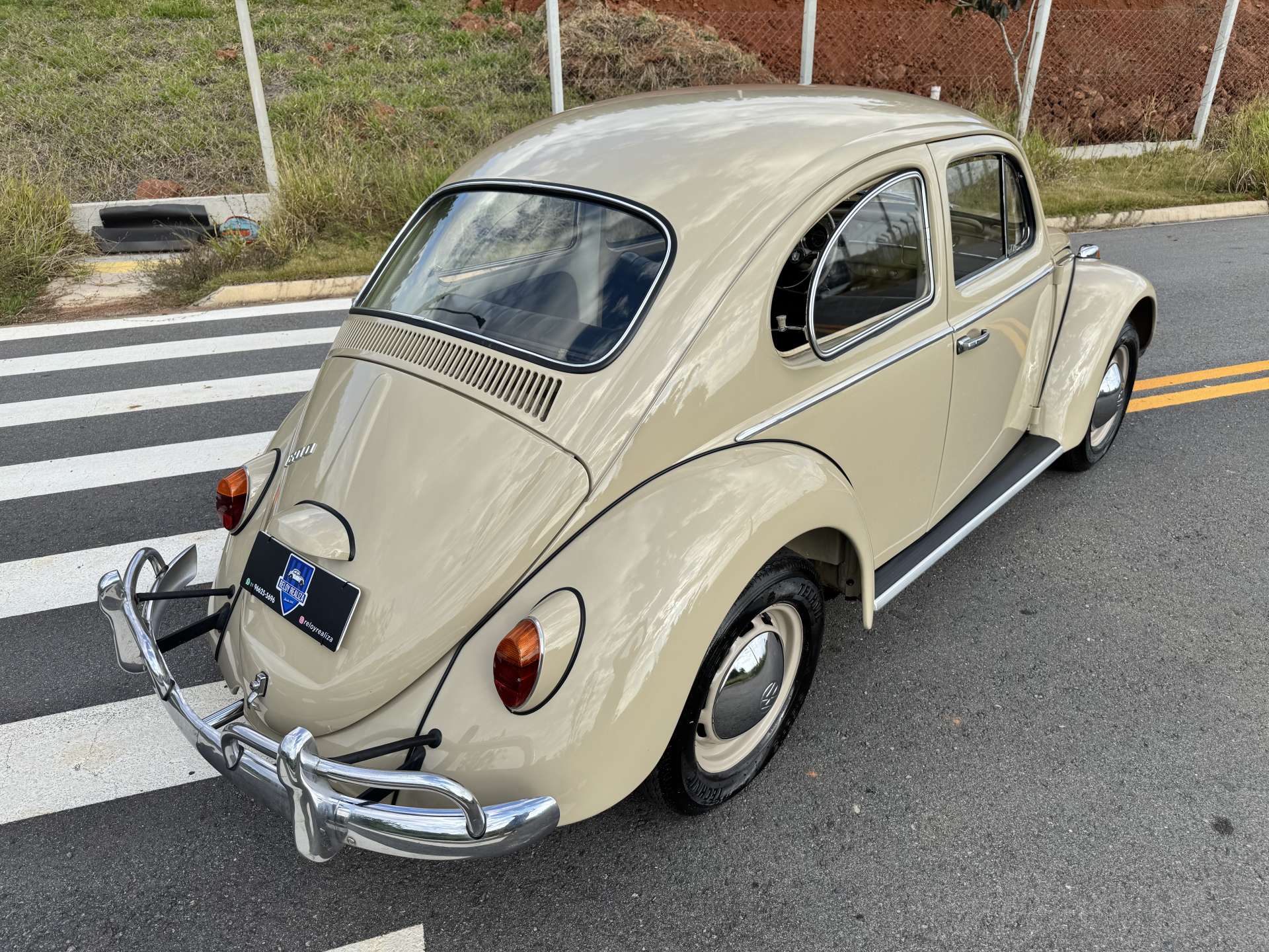 VW FUSCA 1300 1969 Bege Claro